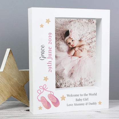 Personalised Swan Lake Ballet 5x7 Box Photo Frame - MK&JD Gifts