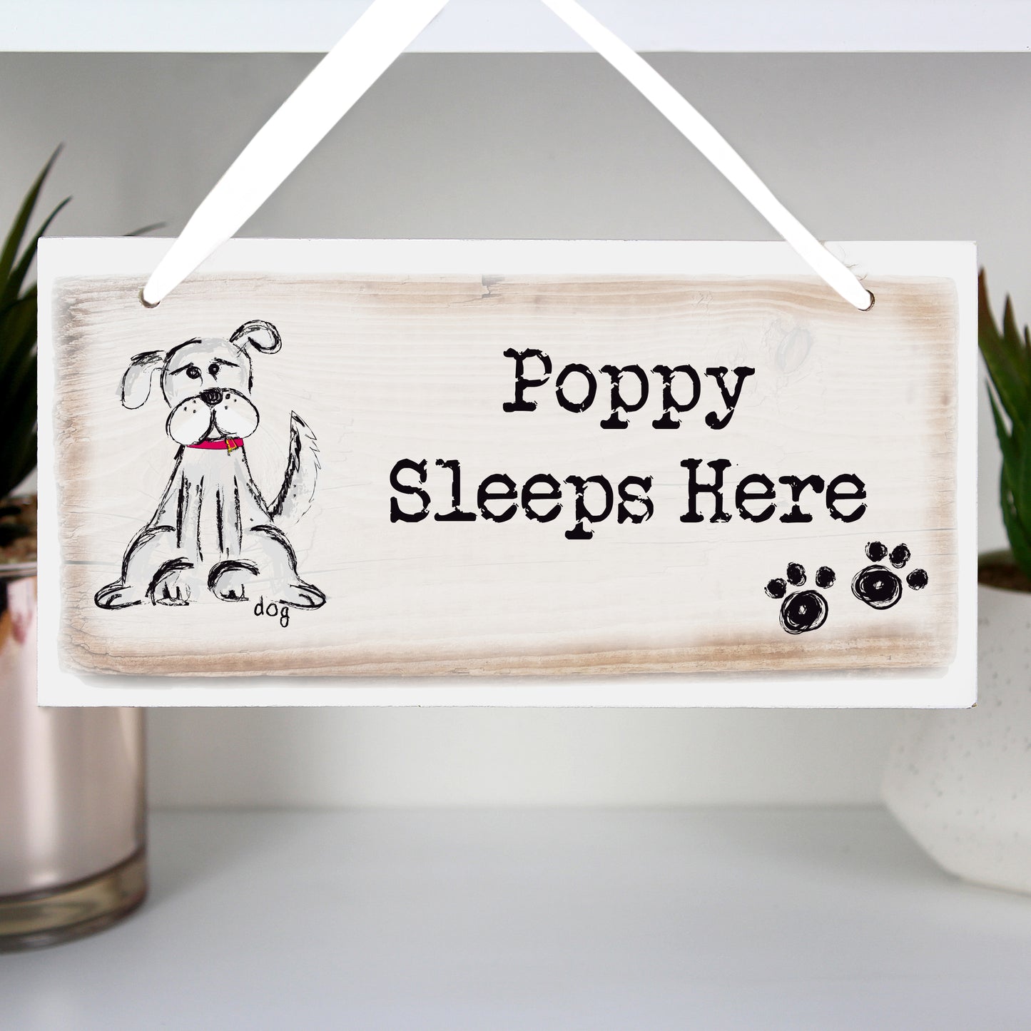 Personalised Dog Wooden Sign - MK&JD Gifts