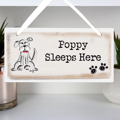 Personalised Dog Wooden Sign - MK&JD Gifts