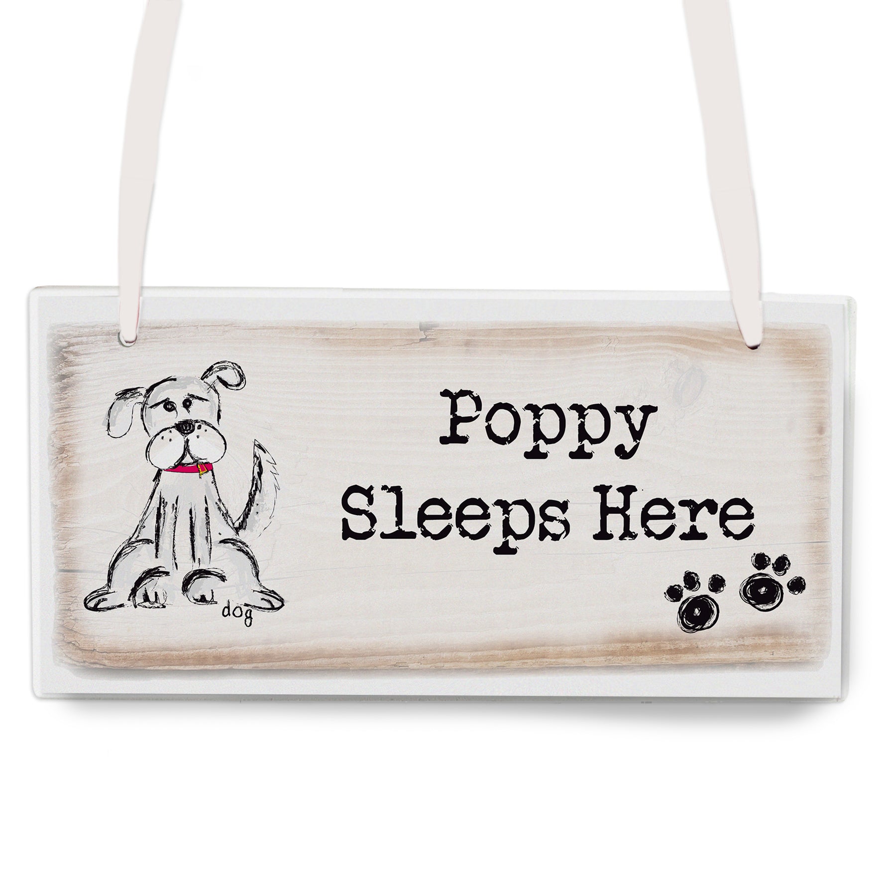 Personalised Dog Wooden Sign - MK&JD Gifts