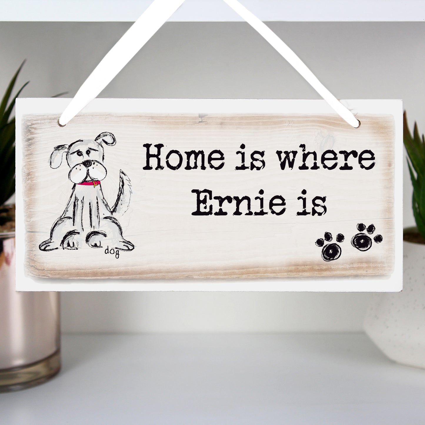 Personalised Dog Wooden Sign - MK&JD Gifts