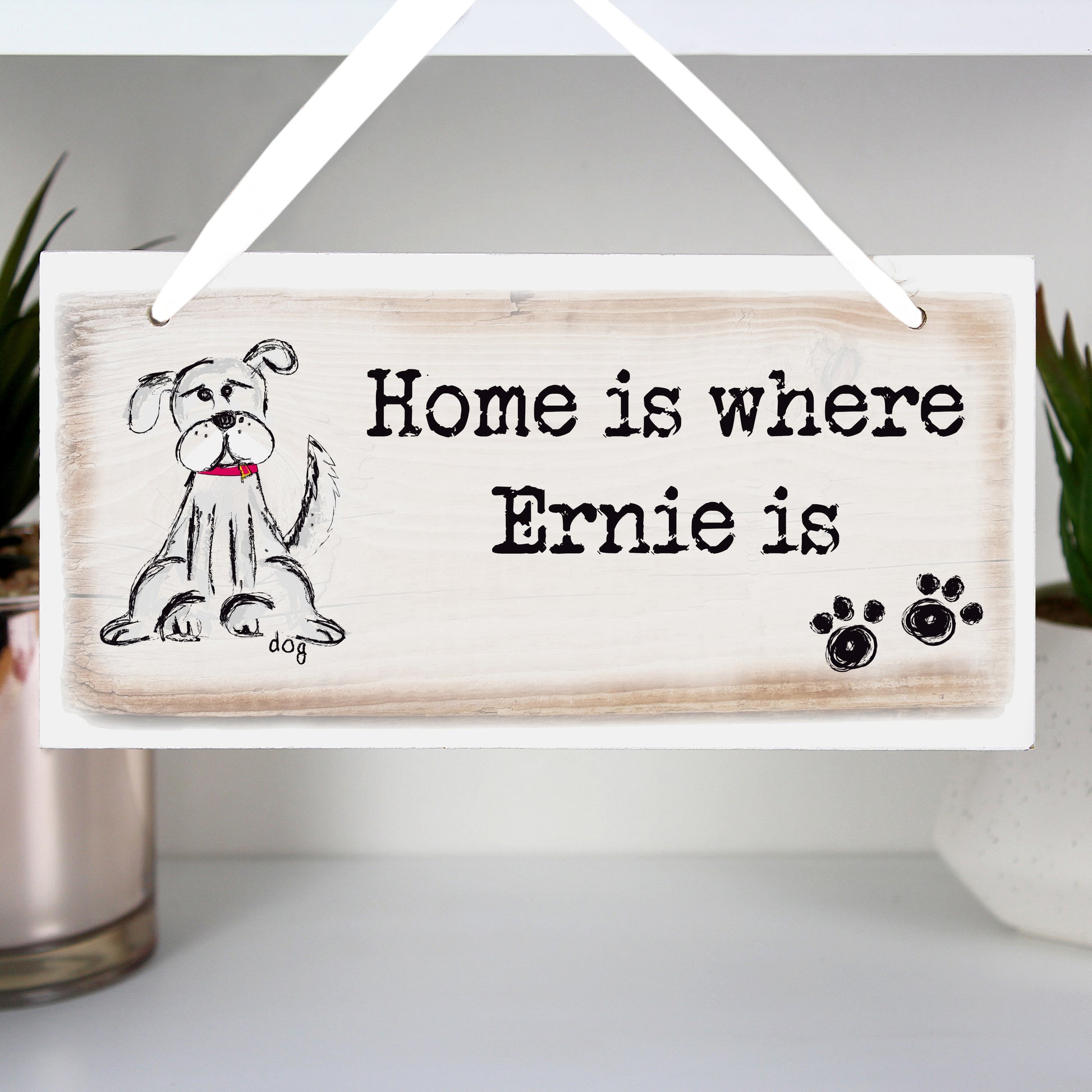 Personalised Dog Wooden Sign - MK&JD Gifts