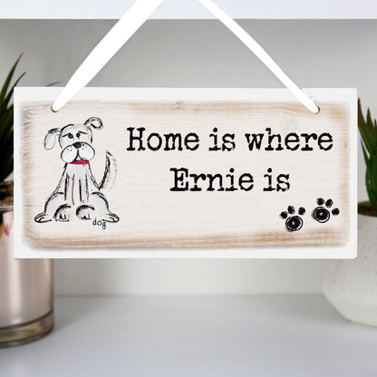 Personalised Dog Wooden Sign - MK&JD Gifts
