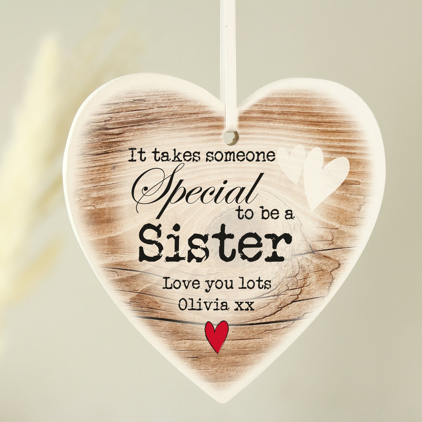 Personalised Someone Special Wooden Heart Shaped Decoration - MK&JD Gifts