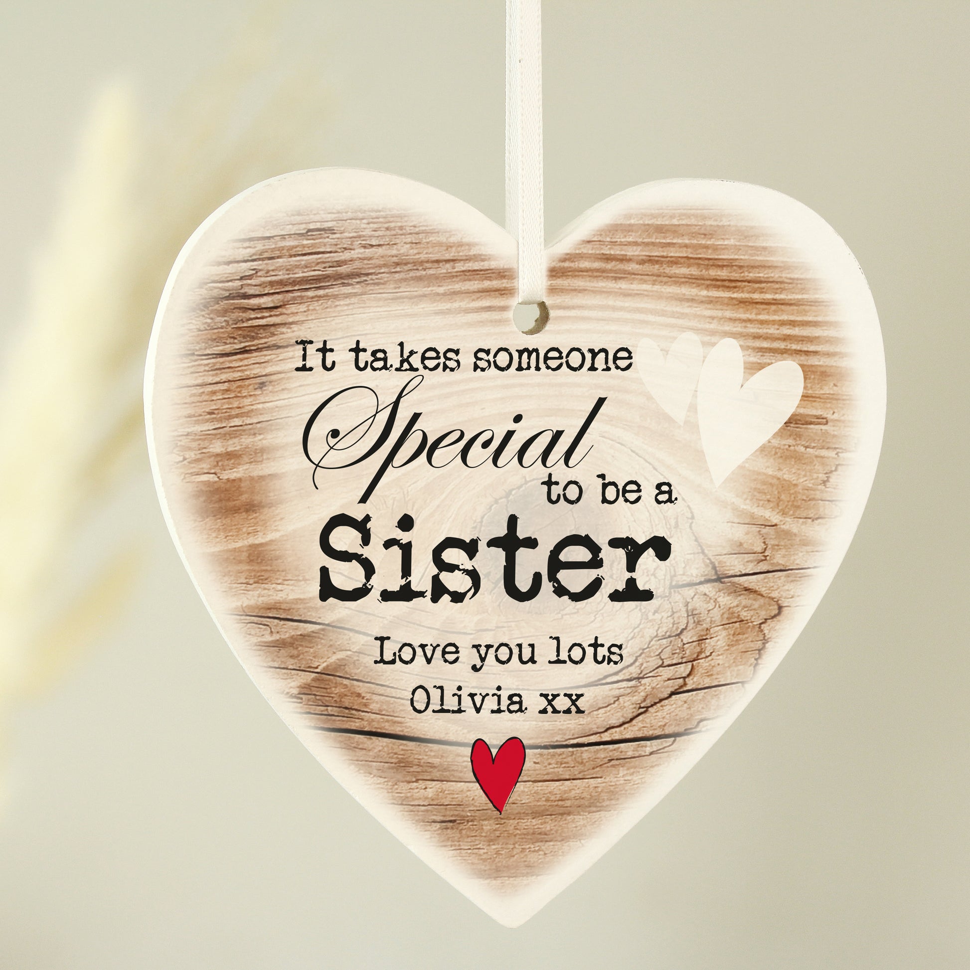 Personalised Someone Special Wooden Heart Shaped Decoration - MK&JD Gifts