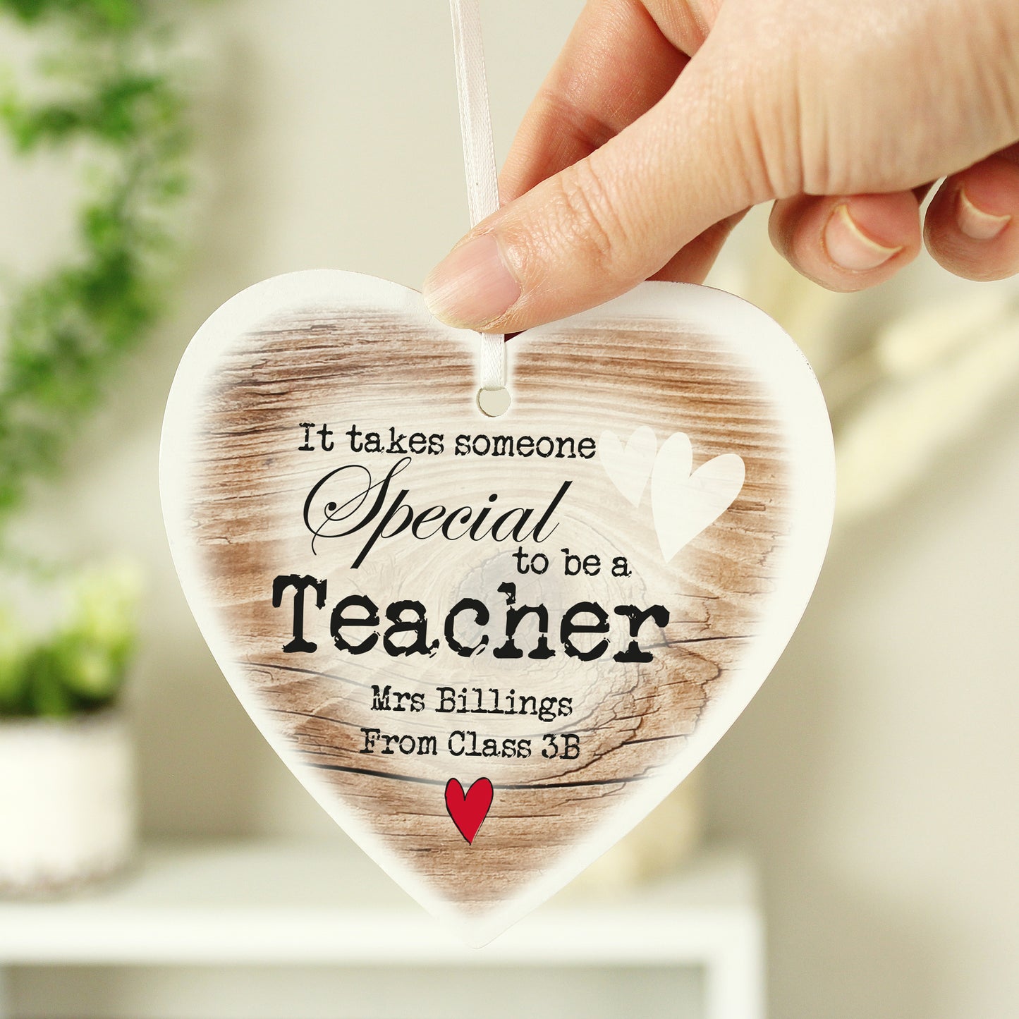 Personalised Someone Special Wooden Heart Shaped Decoration - MK&JD Gifts
