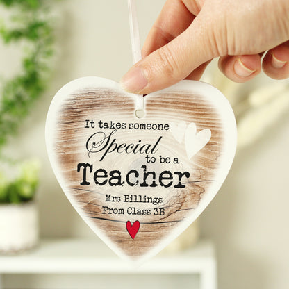 Personalised Someone Special Wooden Heart Shaped Decoration - MK&JD Gifts