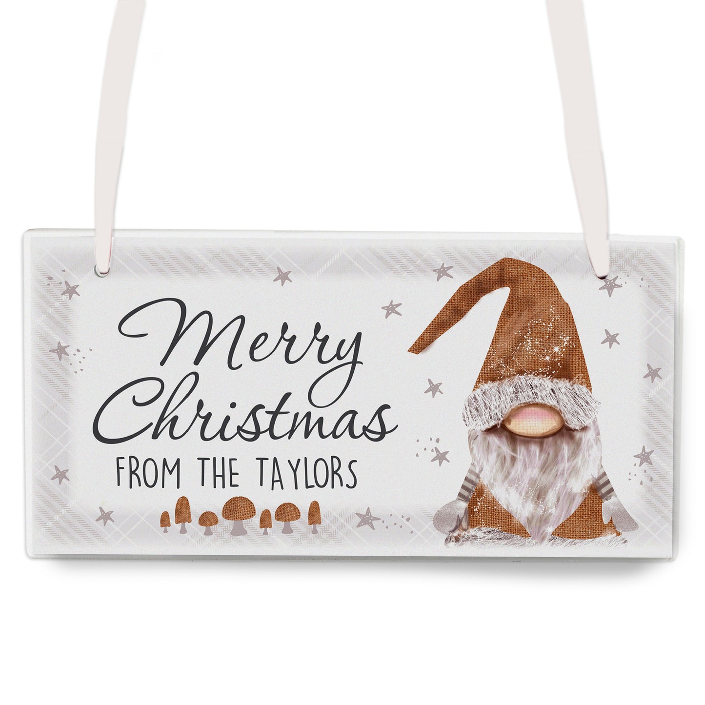 Personalised Christmas Gonk Wooden Sign - MK&JD Gifts