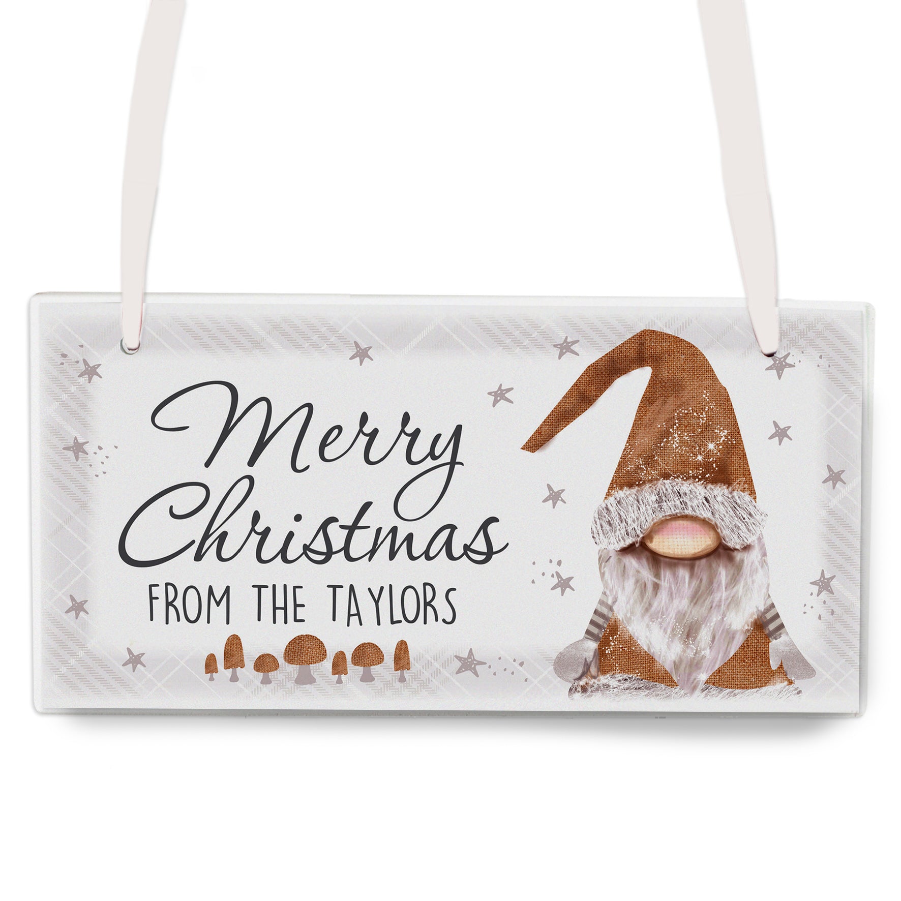 Personalised Christmas Gonk Wooden Sign - MK&JD Gifts