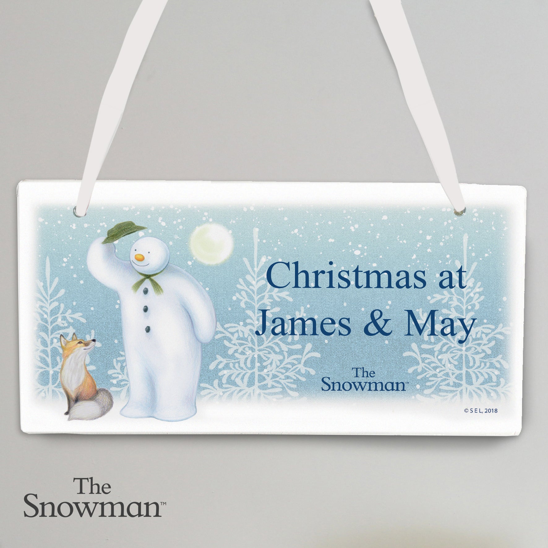 Personalised The Snowman Snow Wonder Wooden Sign - MK&JD Gifts