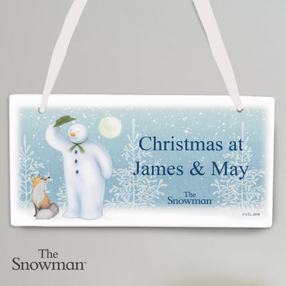 Personalised The Snowman Snow Wonder Wooden Sign - MK&JD Gifts