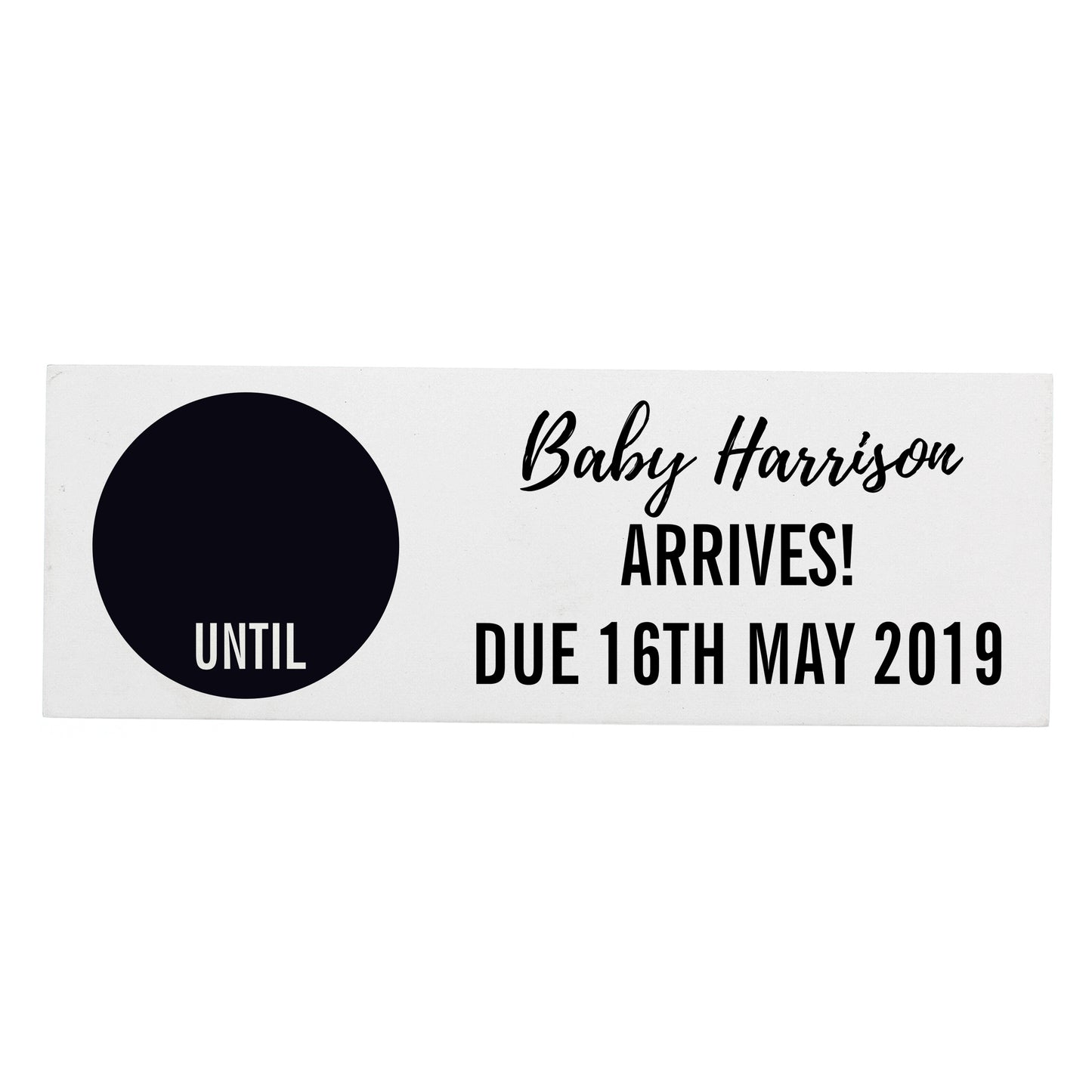 Personalised Classic Chalk Countdown Wooden Mantel Decoration - MK&JD Gifts