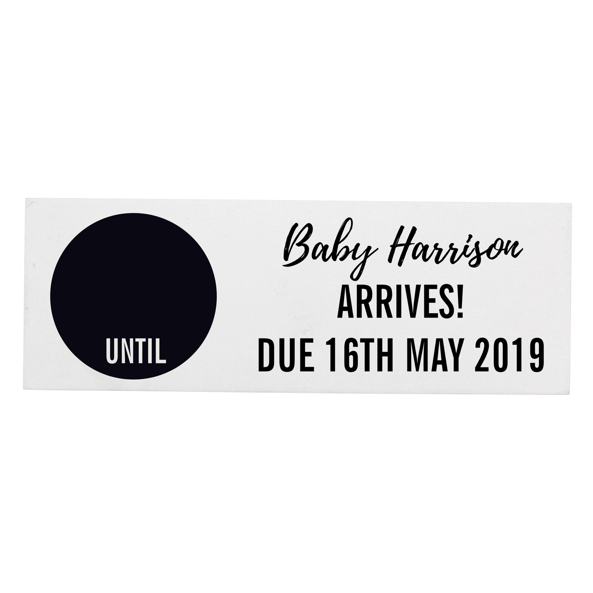 Personalised Classic Chalk Countdown Wooden Mantel Decoration - MK&JD Gifts