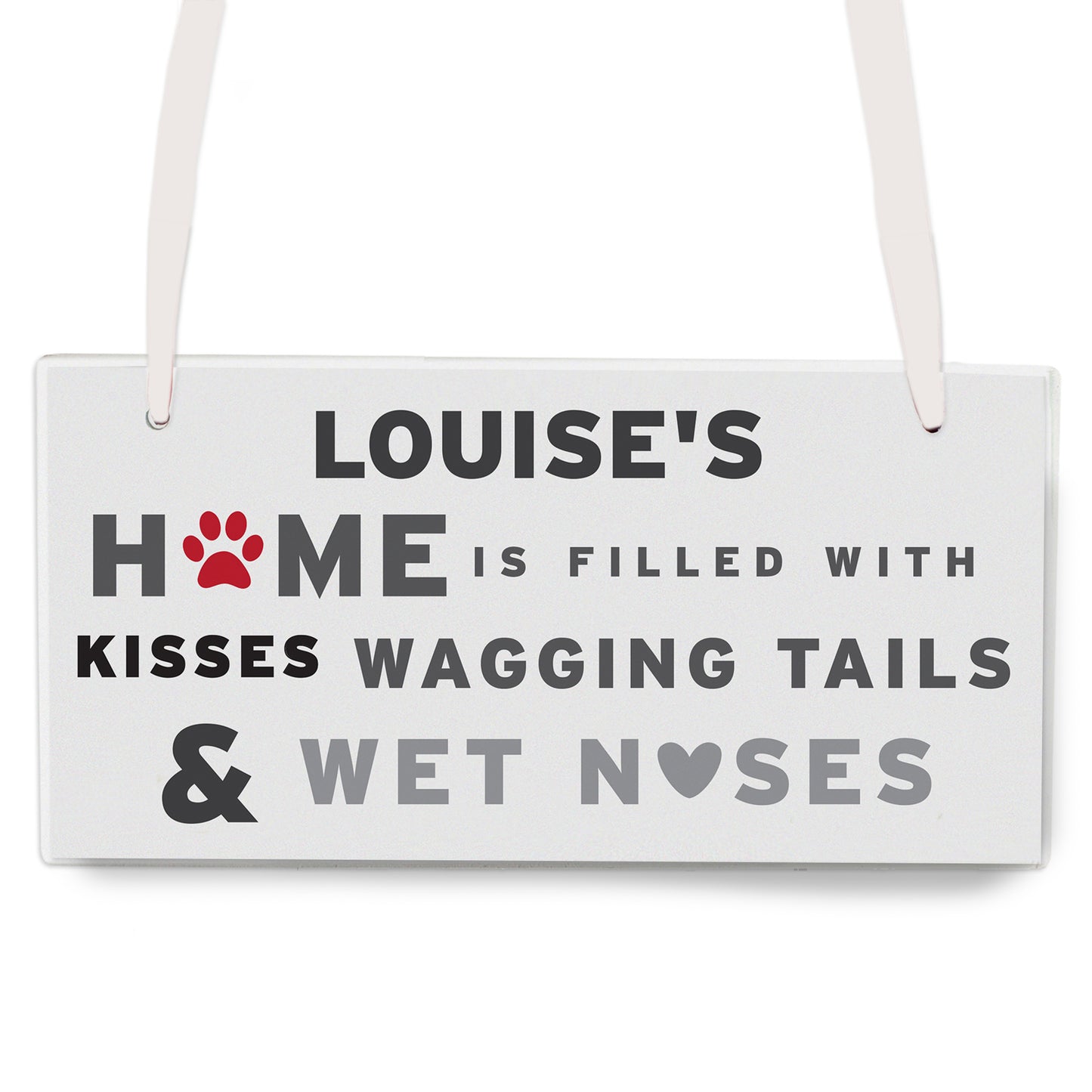 Personalised 'Wagging Tails' Dog Wooden Sign - MK&JD Gifts