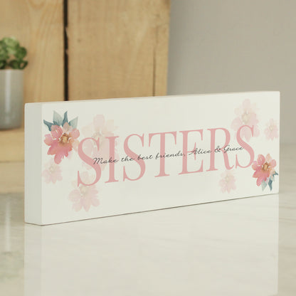 Personalised Floral Sentimental Wooden Mantel Decoration - MK&JD Gifts