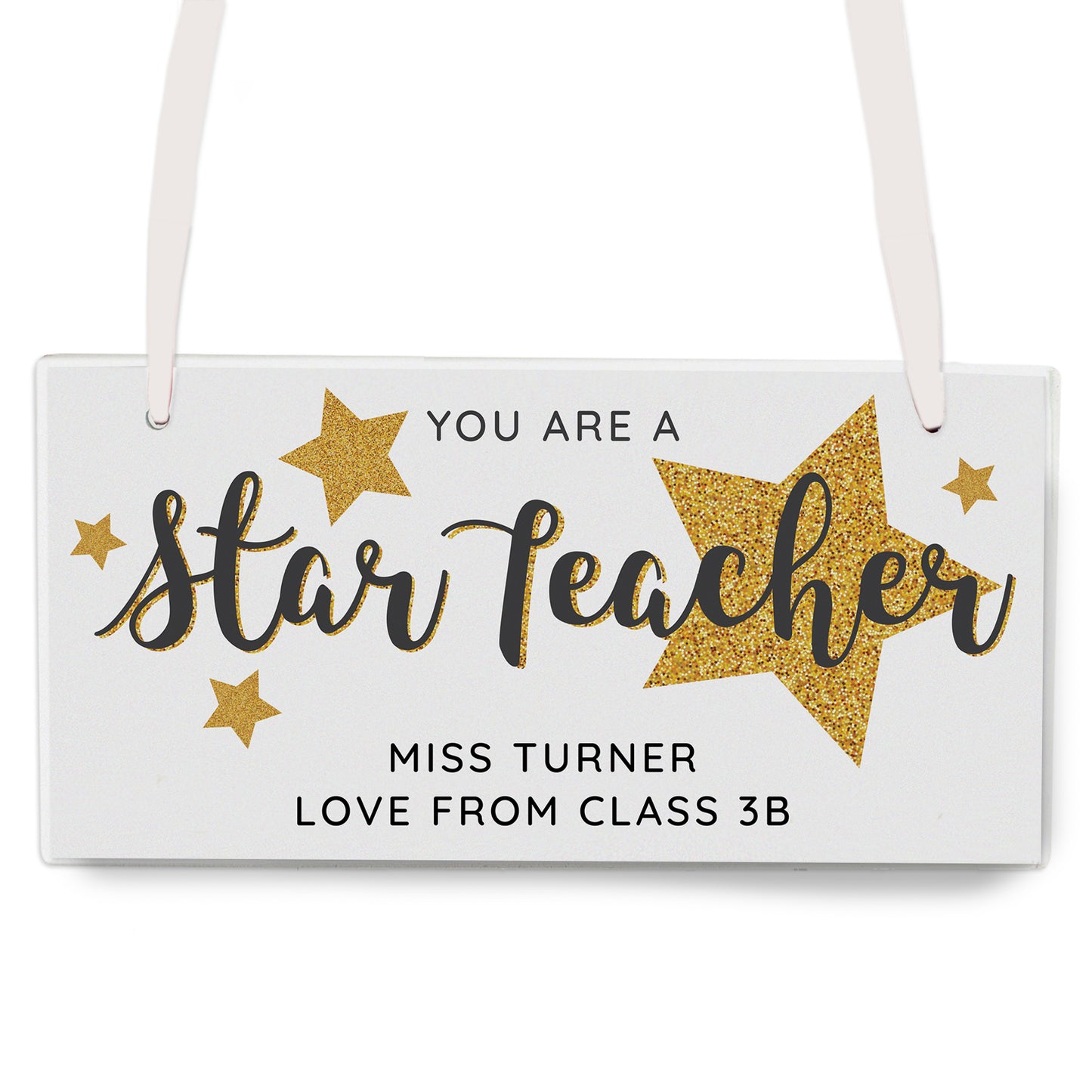 Personalised You Are A Star Teacher Wooden Sign - MK&JD Gifts