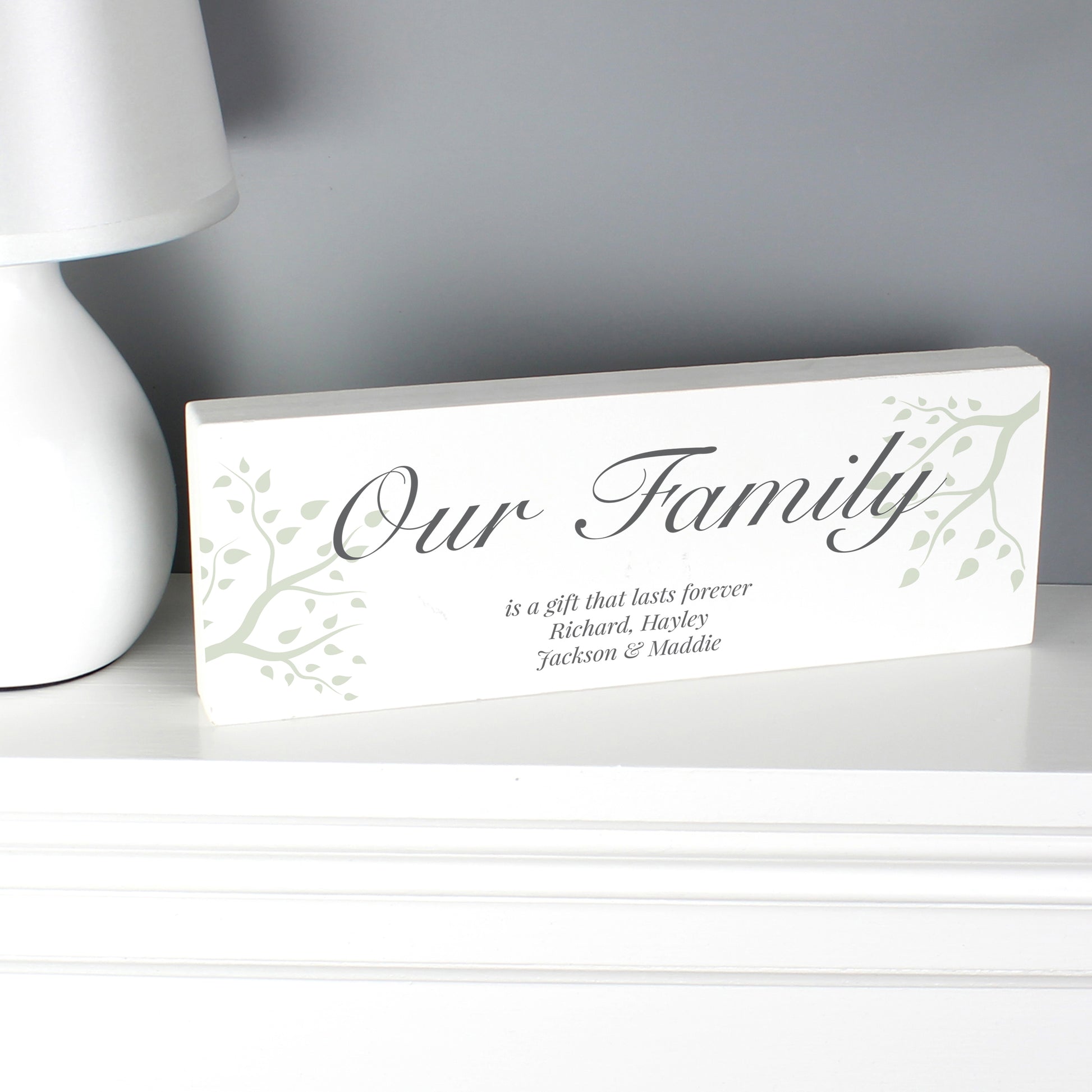 Personalised Branches Wooden Mantel Decoration - MK&JD Gifts