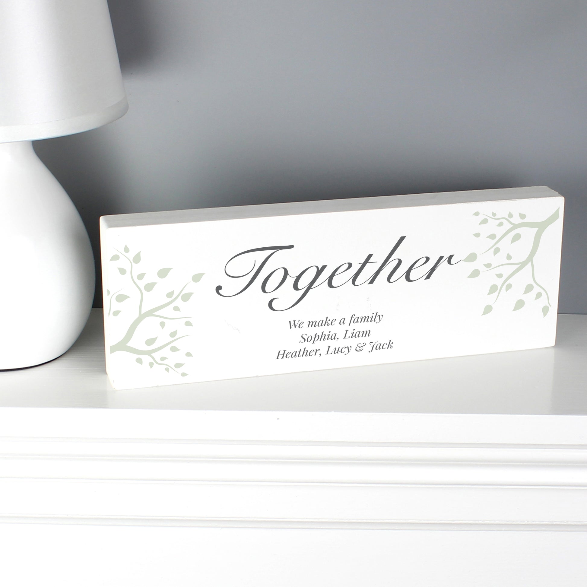 Personalised Branches Wooden Mantel Decoration - MK&JD Gifts