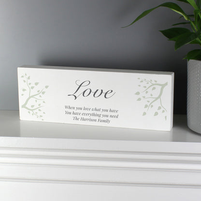 Personalised Branches Wooden Mantel Decoration - MK&JD Gifts