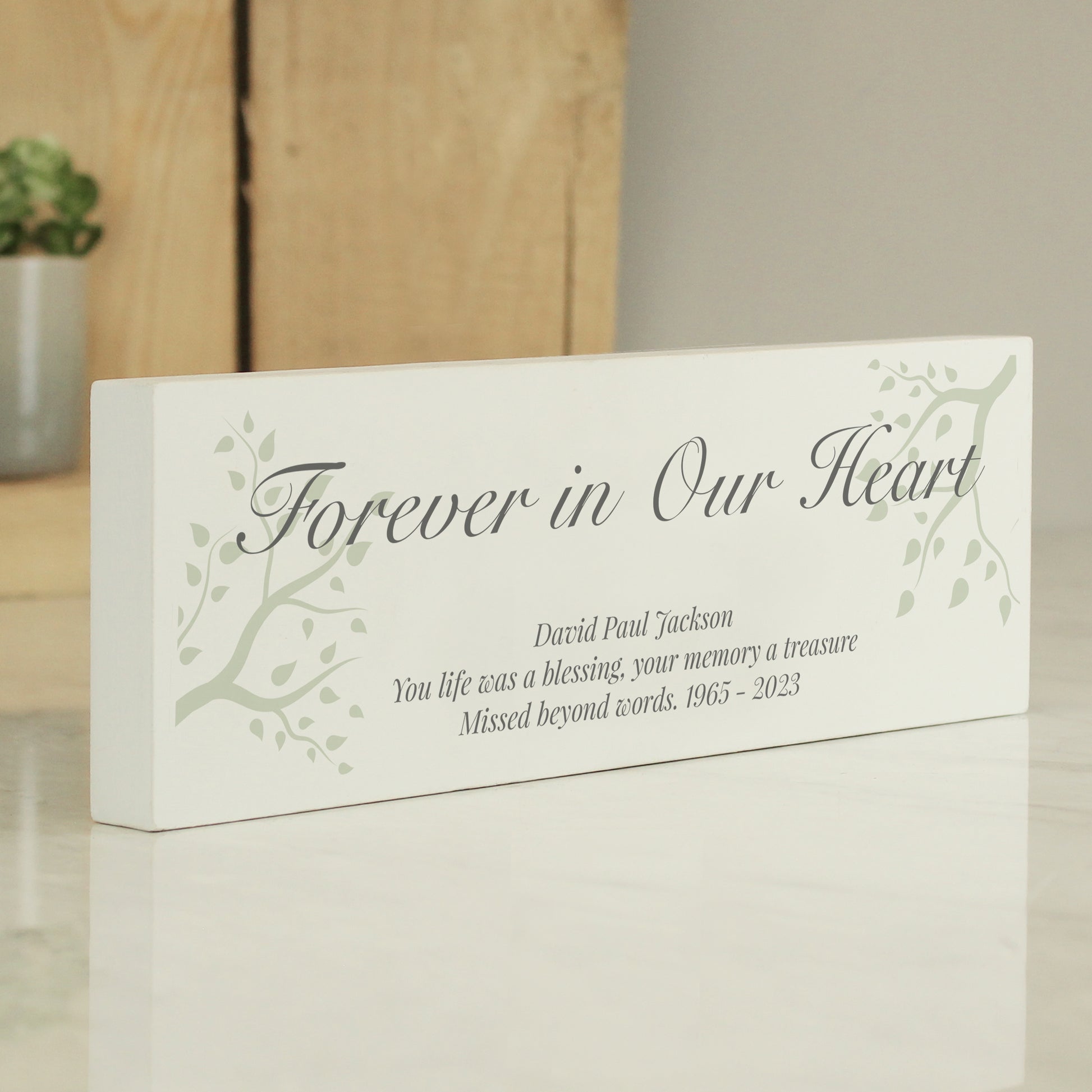 Personalised Branches Wooden Mantel Decoration - MK&JD Gifts