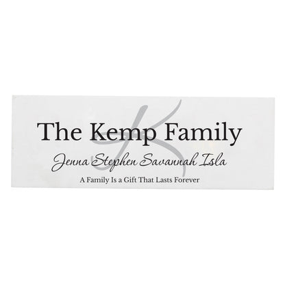 Personalised Family Wooden Mantel Decoration - MK&JD Gifts