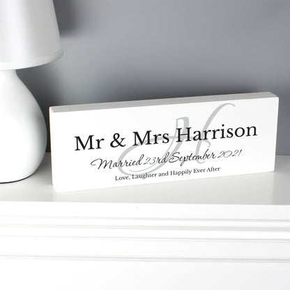 Personalised Family Wooden Mantel Decoration - MK&JD Gifts