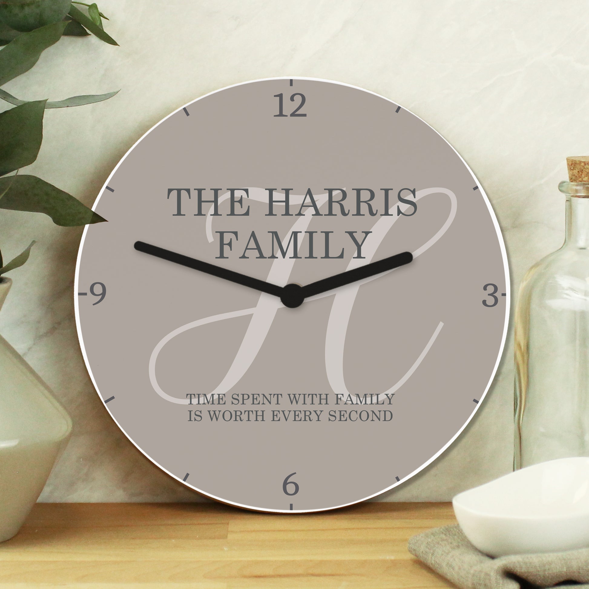 Personalised Family Wooden Clock - MK&JD Gifts