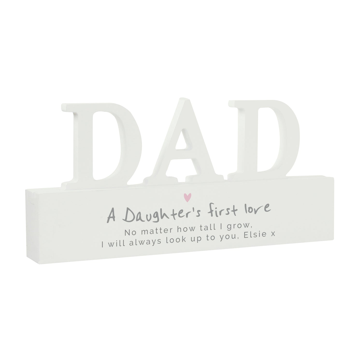 Personalised A Daughters First Love Wooden Dad Ornament - MK&JD Gifts