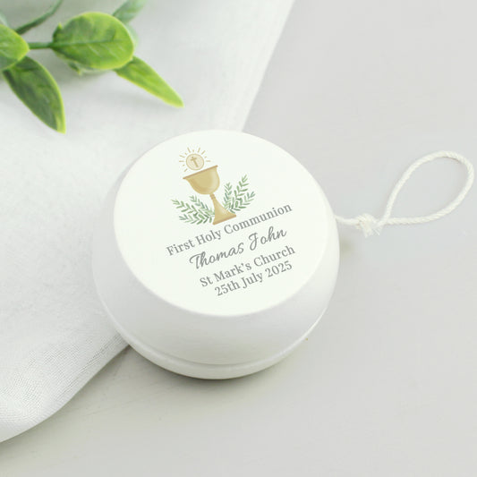 Personalised First Holy Communion Wooden Yoyo - MK&JD Gifts