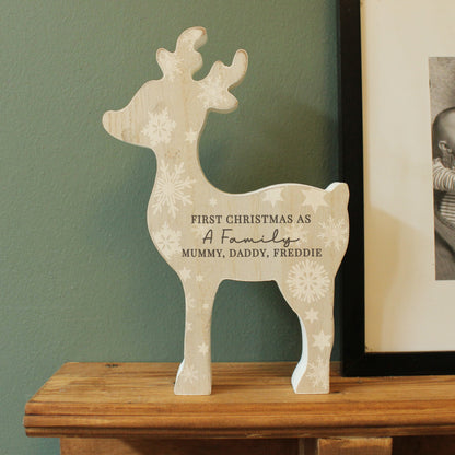 Personalised Snowflake Reindeer Ornament - MK&JD Gifts