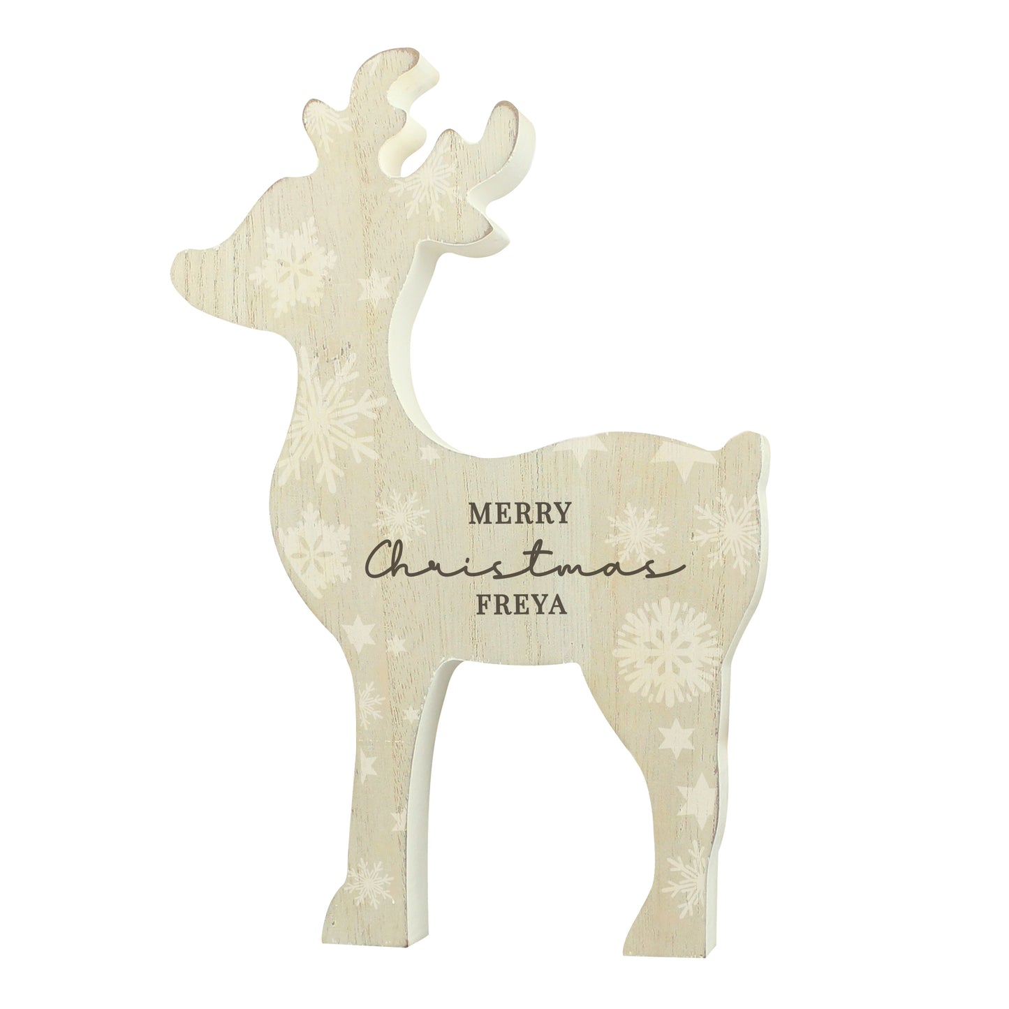 Personalised Snowflake Reindeer Ornament - MK&JD Gifts