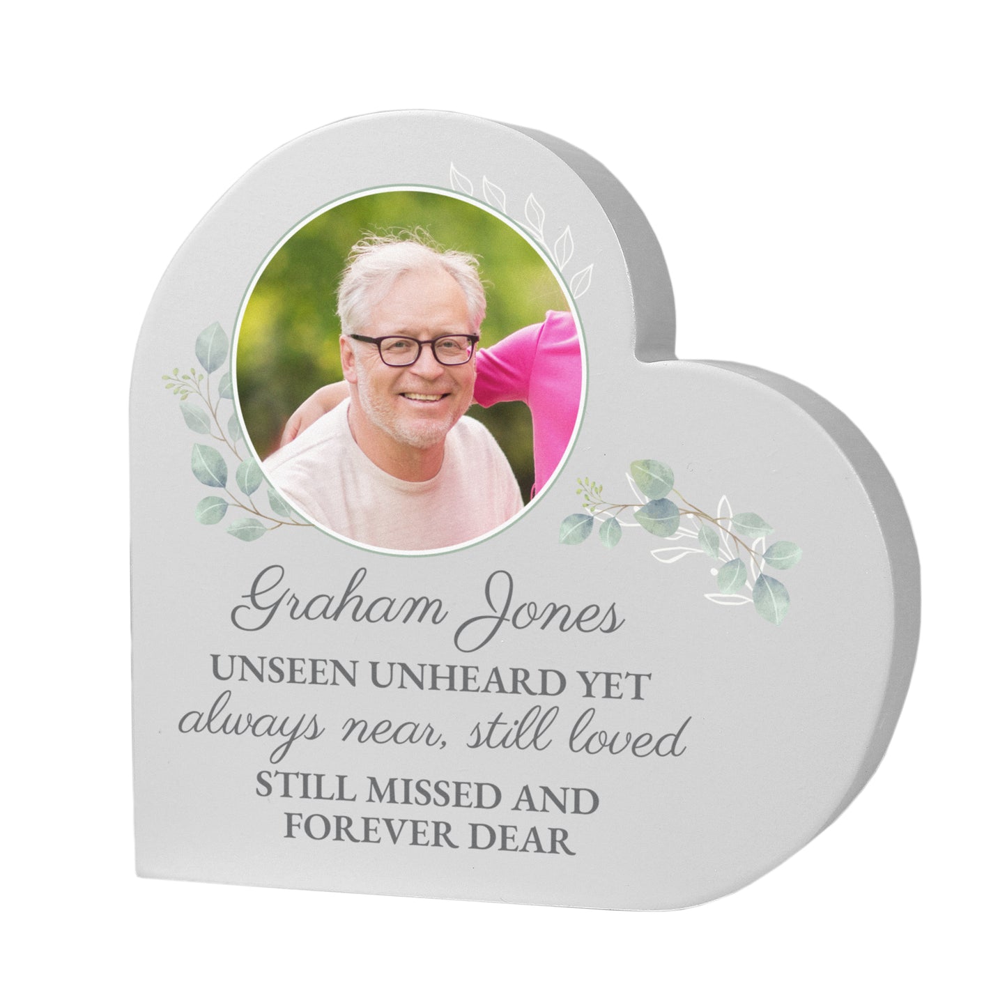 Personalised Wedding Memory Table Heart Ornament - MK&JD Gifts