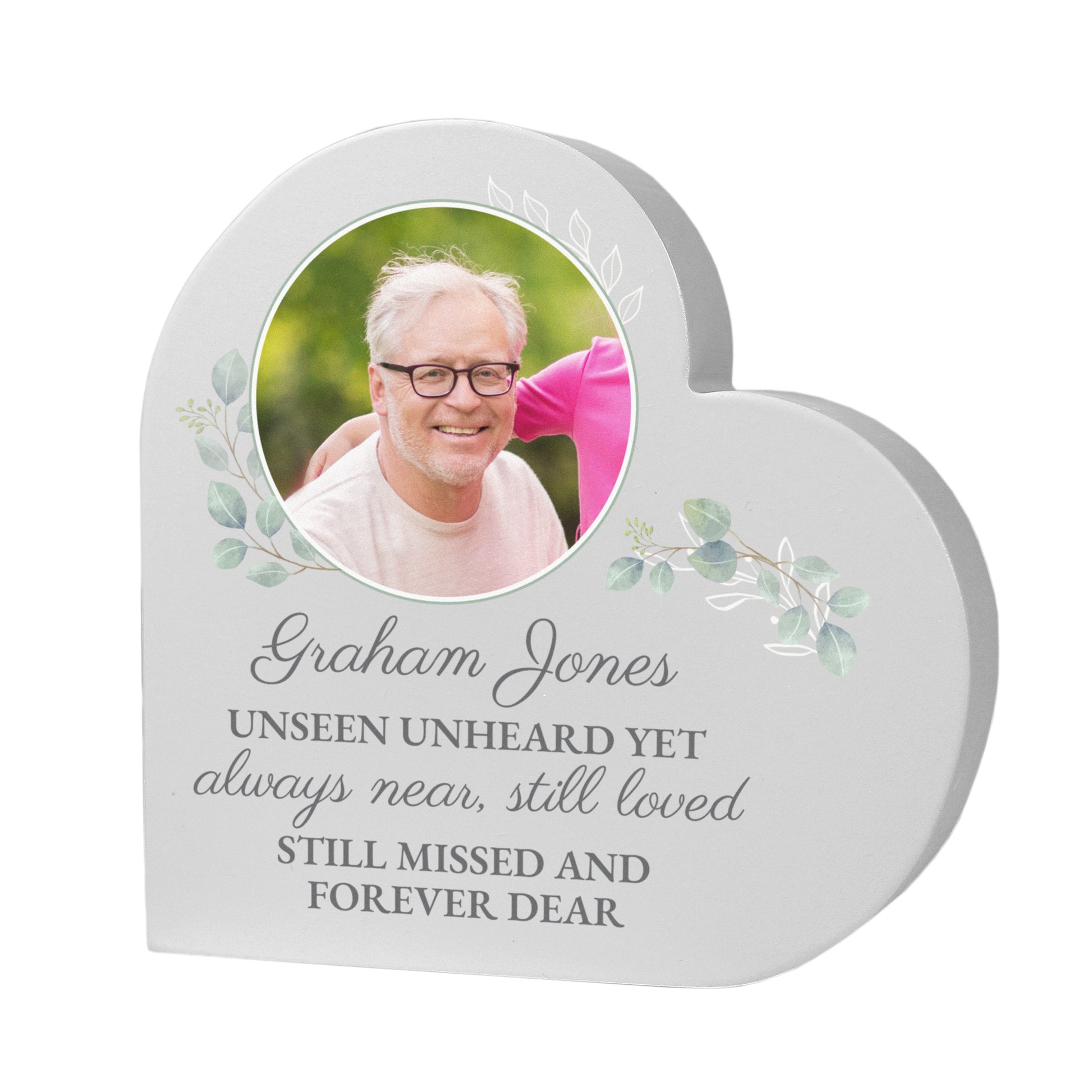 Personalised Wedding Memory Table Heart Ornament - MK&JD Gifts