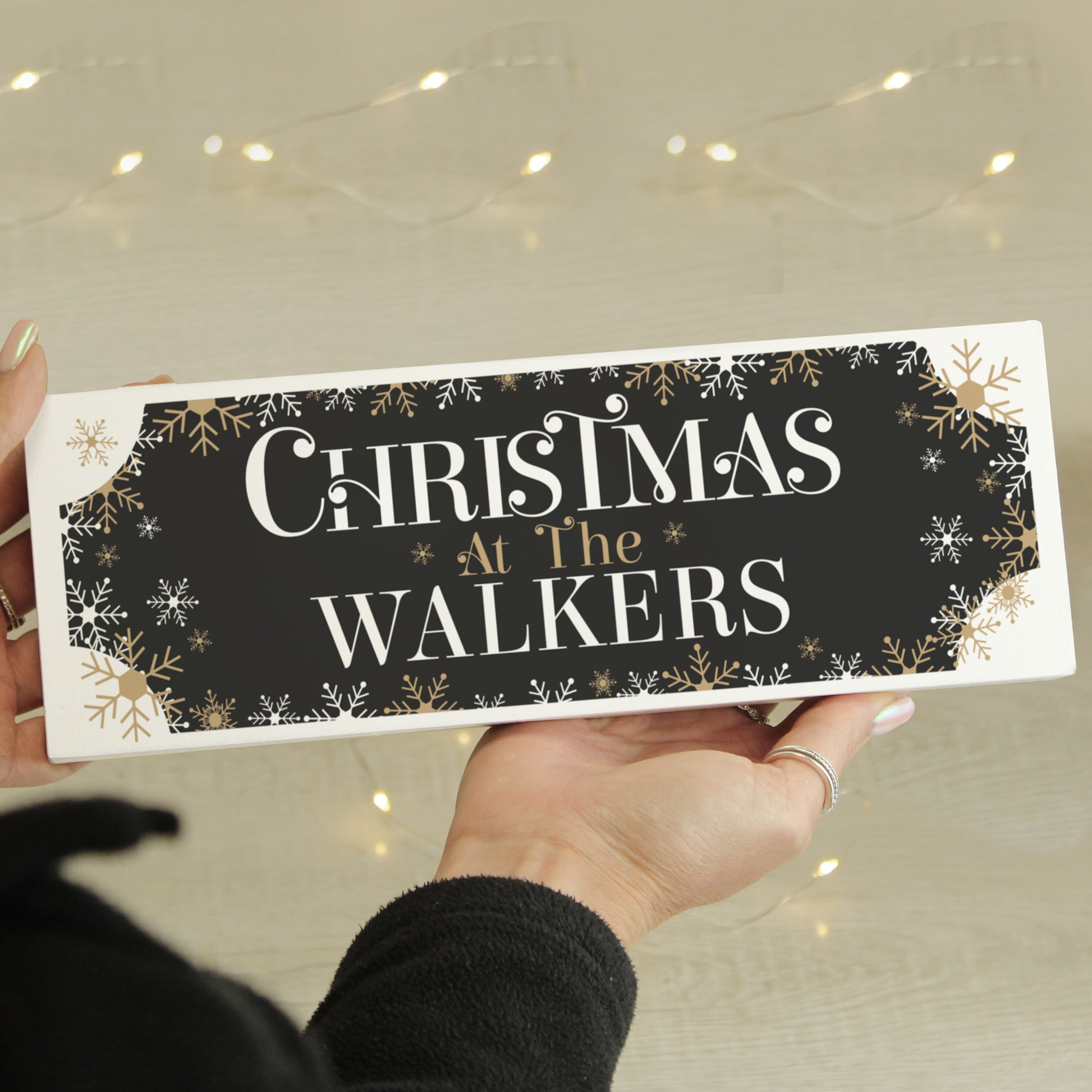 Personalised Family Christmas Wooden Mantel Decoration - MK&JD Gifts