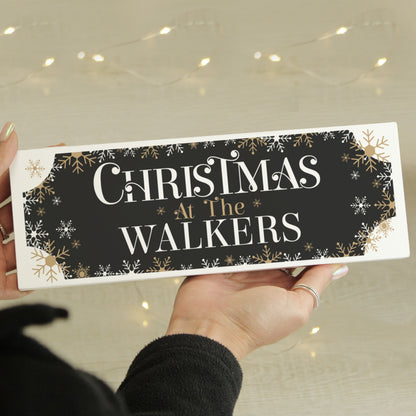 Personalised Family Christmas Wooden Mantel Decoration - MK&JD Gifts