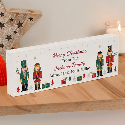 Personalised Christmas Nutcracker Wooden Mantel Decoration - MK&JD Gifts