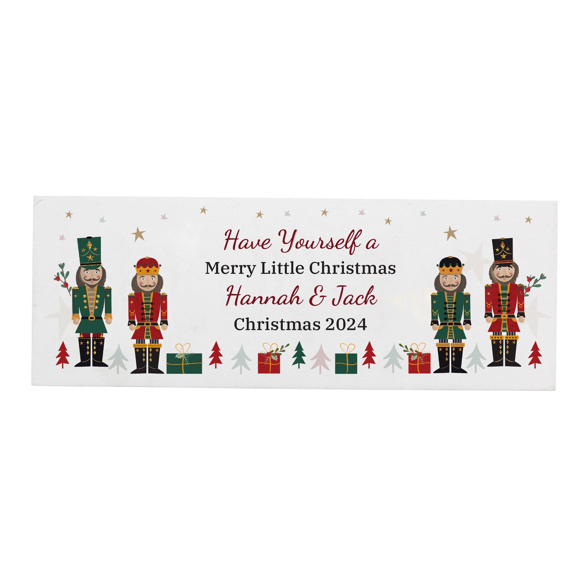 Personalised Christmas Nutcracker Wooden Mantel Decoration - MK&JD Gifts