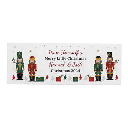 Personalised Christmas Nutcracker Wooden Mantel Decoration - MK&JD Gifts