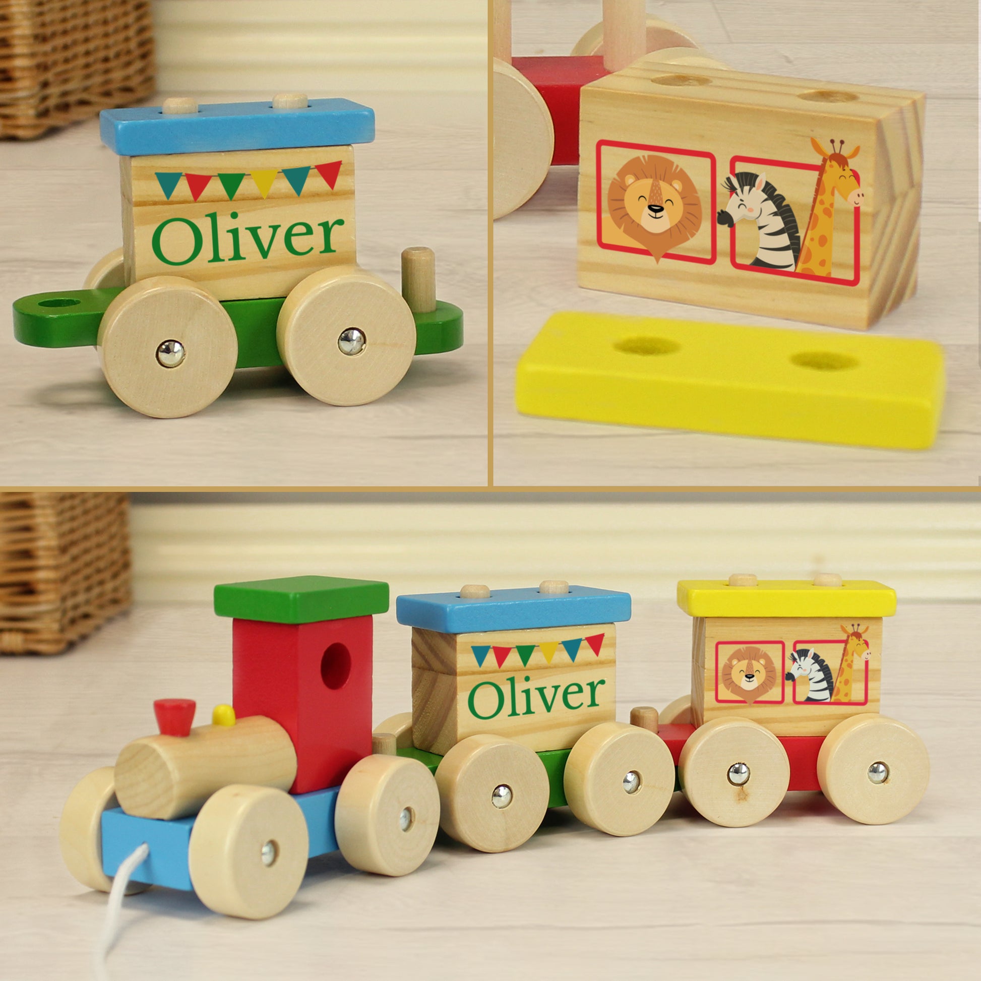 Personalised Circus Toy Train - MK&JD Gifts