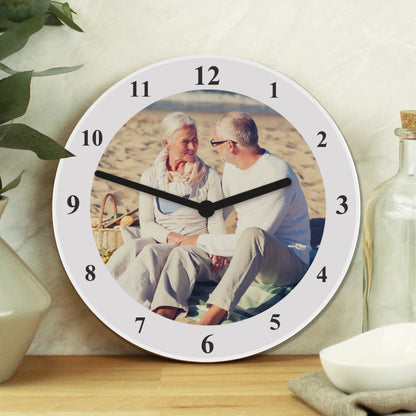 Personalised Photo Upload Wooden Clock - MK&JD Gifts