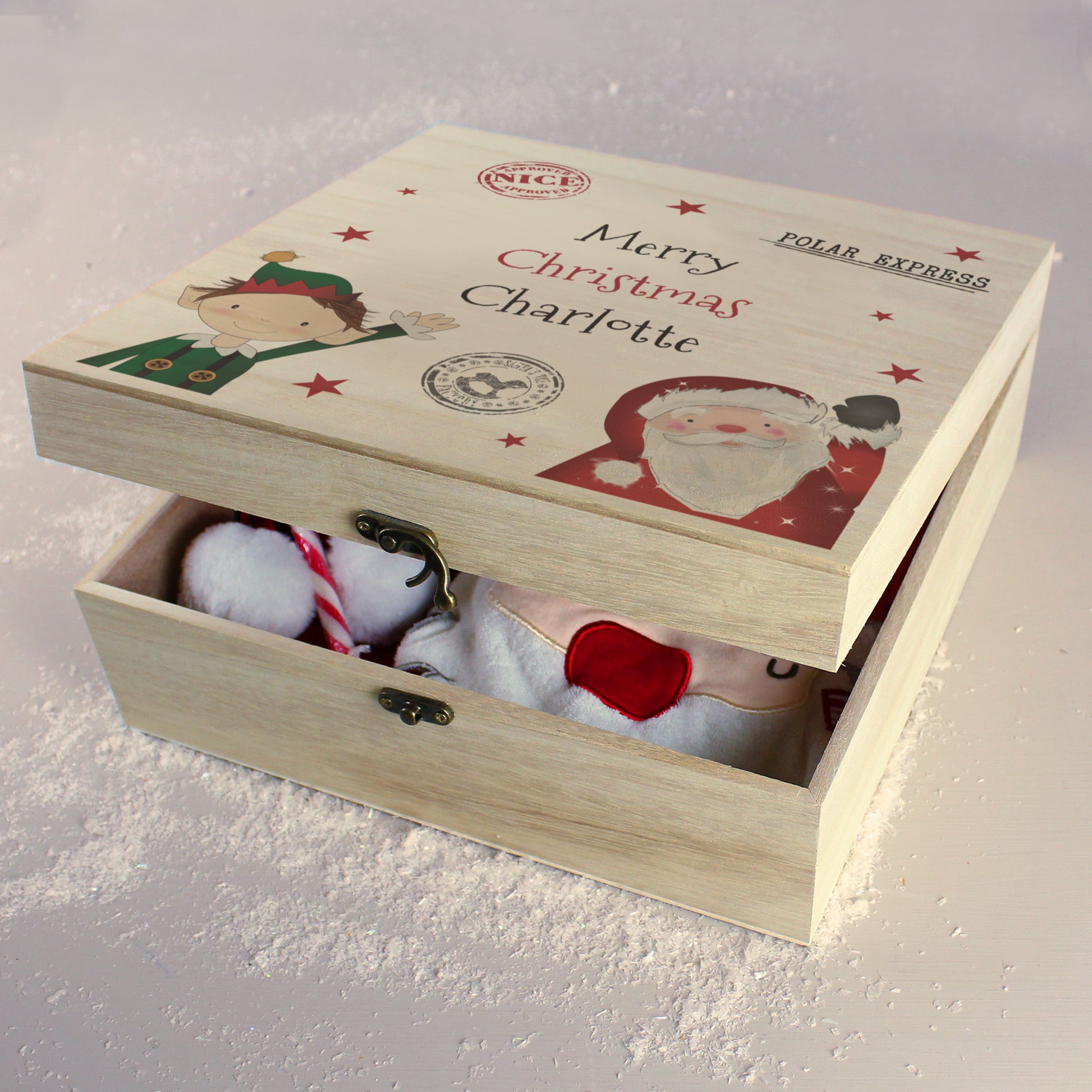 Personalised Wooden Christmas Eve Box - MK&JD Gifts