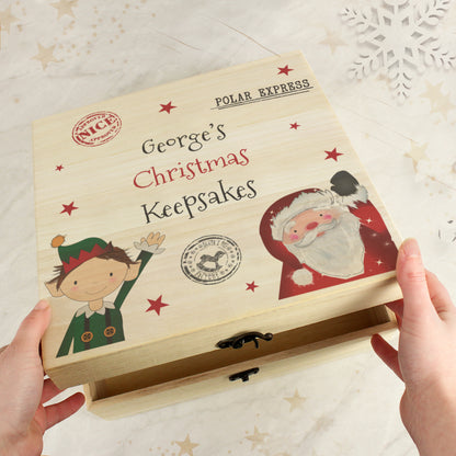 Personalised Wooden Christmas Eve Box - MK&JD Gifts