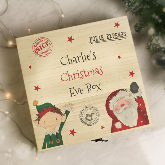 Personalised Wooden Christmas Eve Box - MK&JD Gifts