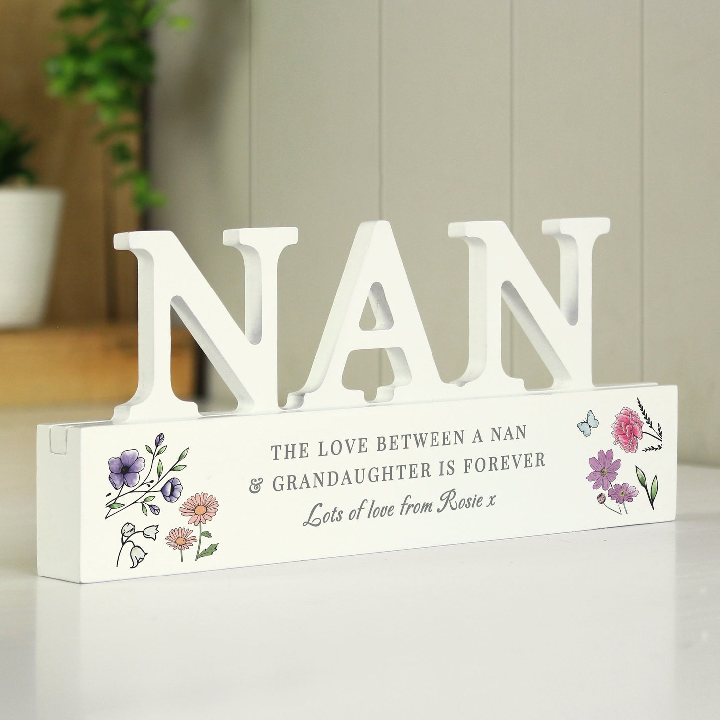 Personalised Wild Flowers Nan Ornament - MK&JD Gifts