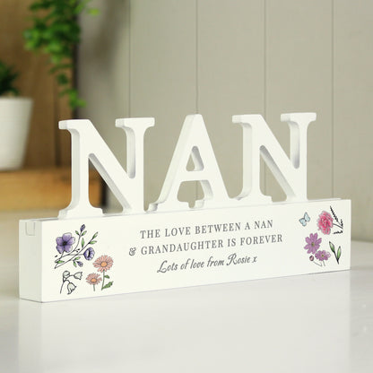 Personalised Wild Flowers Nan Ornament - MK&JD Gifts