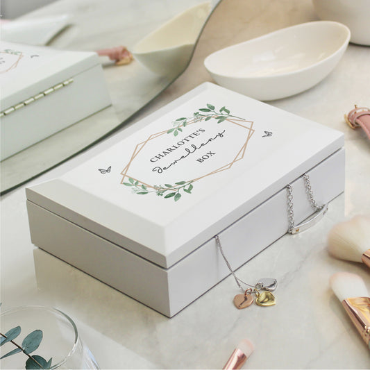 Personalised Butterfly Wooden Jewellery Box - MK&JD Gifts