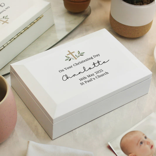 Personalised Holy Communion / Christening Wooden Jewellery Box - MK&JD Gifts