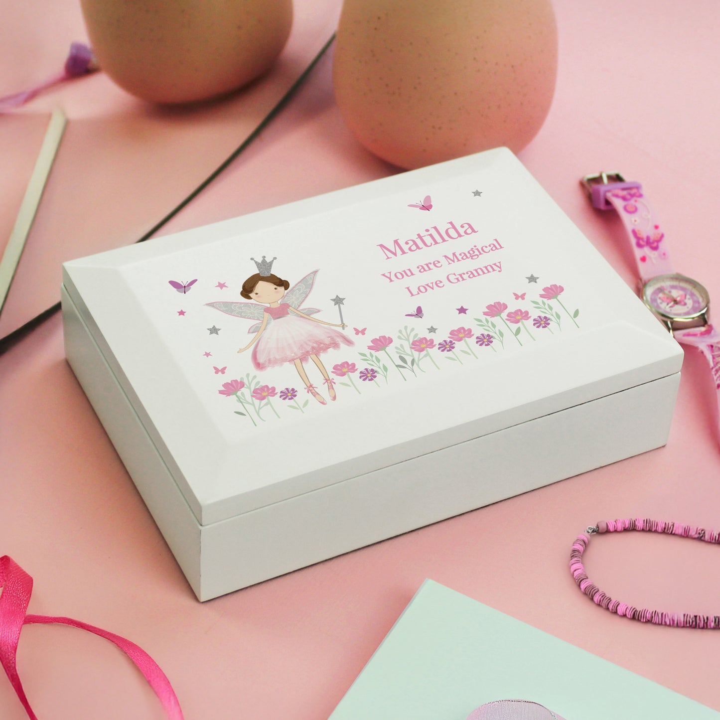 Personalised Fairy Princess Jewellery Box - MK&JD Gifts