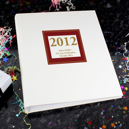 Personalised Red Square Traditional Photo Album - MK&JD Gifts