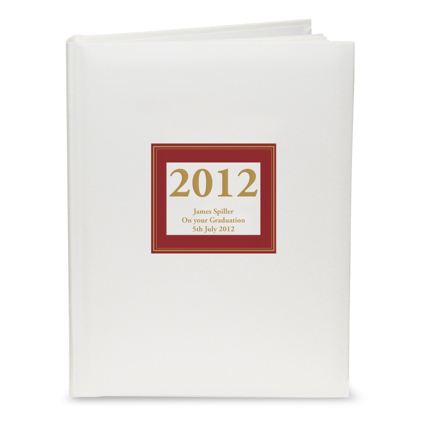 Personalised Red Square Traditional Photo Album - MK&JD Gifts